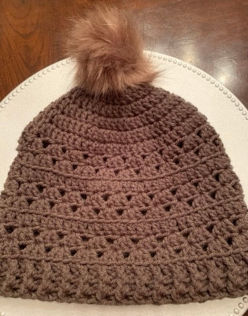 Crochet Hat Toboggan Pattern Winter Fall Fashion Beanie Etsy