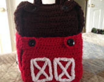 Carry Along Barn and Animals, PDF Digital Pattern, Toddler, Kids, Farm