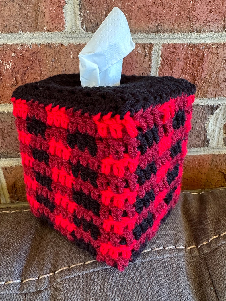 Buffalo Plaid Tissue Box Cover PDF Digital Pattern, Rilla2u - Etsy
