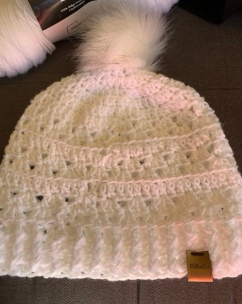 Crochet Hat Toboggan PDF Digital Pattern, Winter, Fall Fashion, Beanie Pattern, Rilla2u image 5