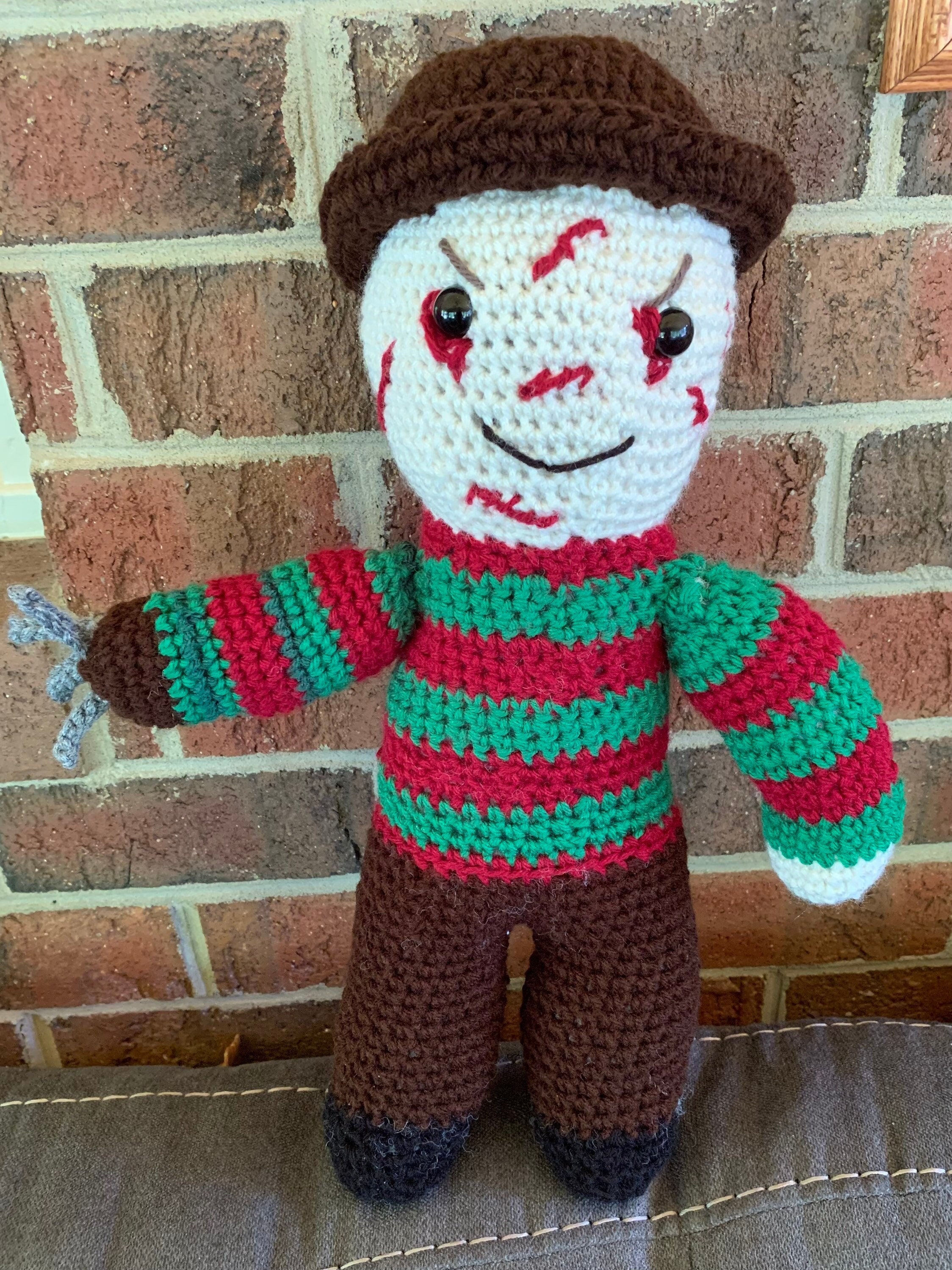 Freddy Krueger Pattern, Slasher Doll, Horror Doll, Scary, Digital Pattern, Halloween
