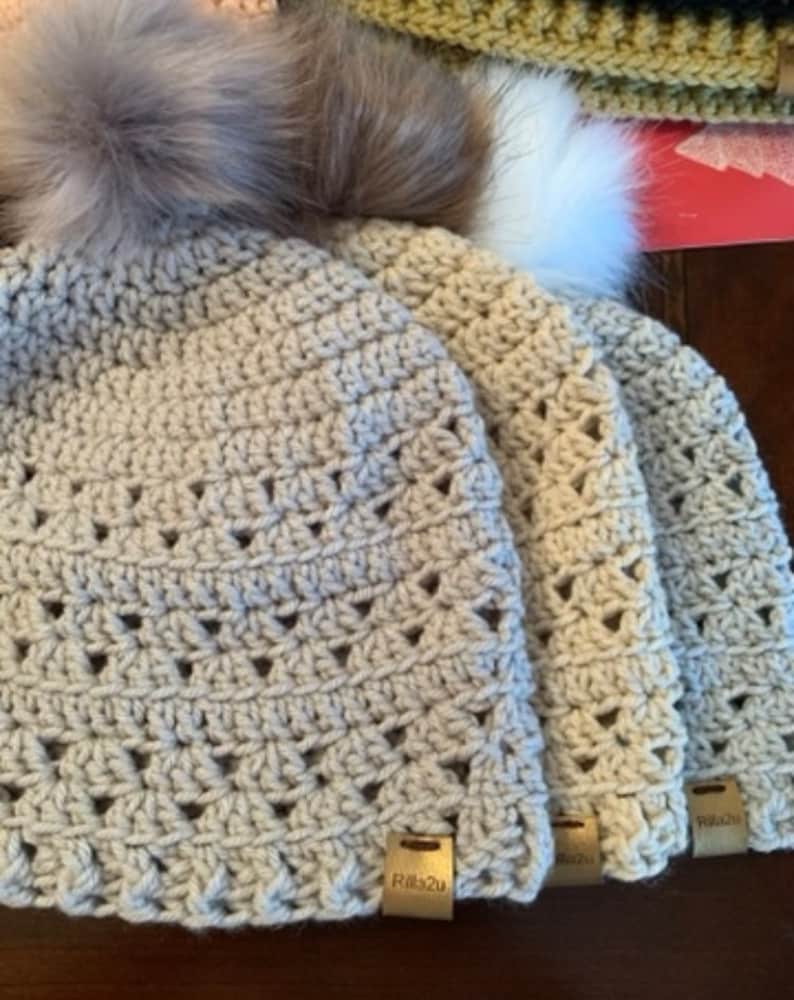 Crochet Hat Toboggan Pattern Winter Fall Fashion Beanie Etsy