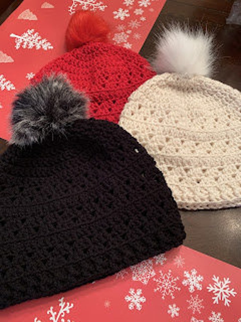 Crochet Hat Toboggan PDF Digital Pattern, Winter, Fall Fashion, Beanie Pattern, Rilla2u image 4