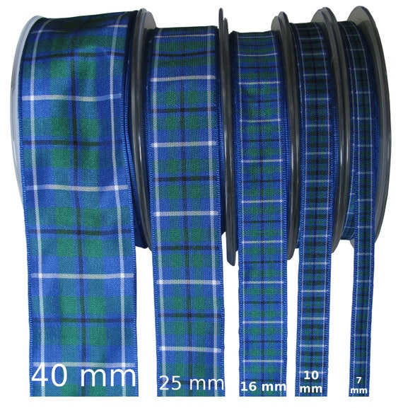 cut lengths /& 25m reels Pride of Scotland Autumn Tartan Ribbon; various widths