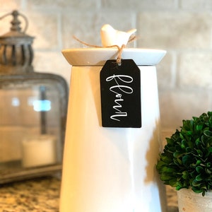 Custom Vinyl Pantry, Kitchen, Bathroom Chalkboard Tag