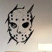 Jason Voorhees Wall Decal Vinyl Sticker Friday the 13th Movie Wall Art ...