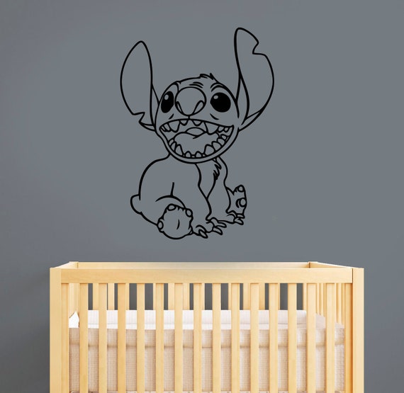 Stitch Wall Sticker Vinyl Decal Disney Wall Art Decorations For Home Housewares Kids Girls Room Bedroom Nursery Cartoon Decor Lis3