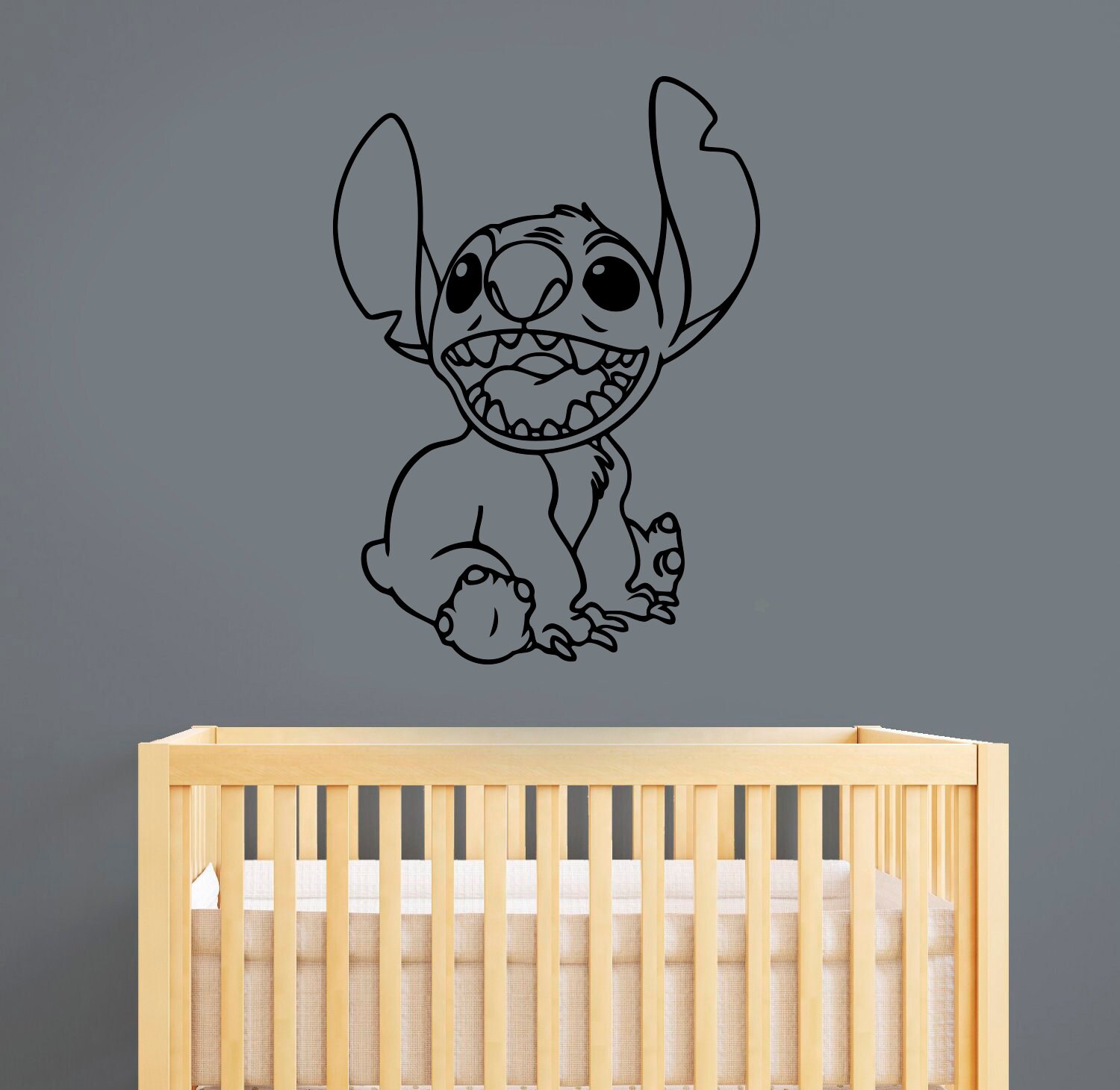 Stitch muro adesivo vinile decal decorazione Disney Wall Art Etsy Italia