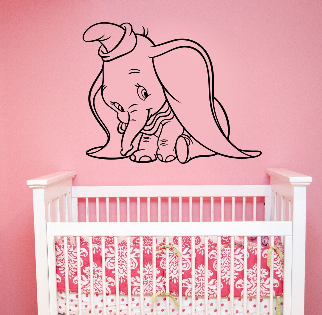 Dumbo Wall Decal Vinyl Sticker Disney Movie Art Decorations for Home
