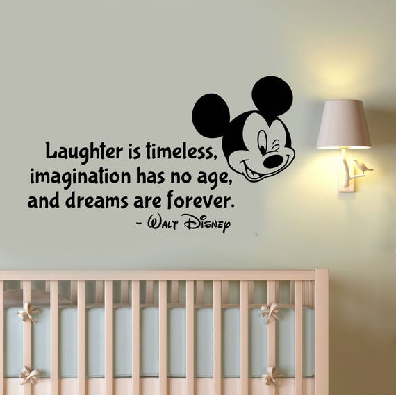 Disney Citation Sticker Mickey Mouse Autocollant Vinyle Etsy France