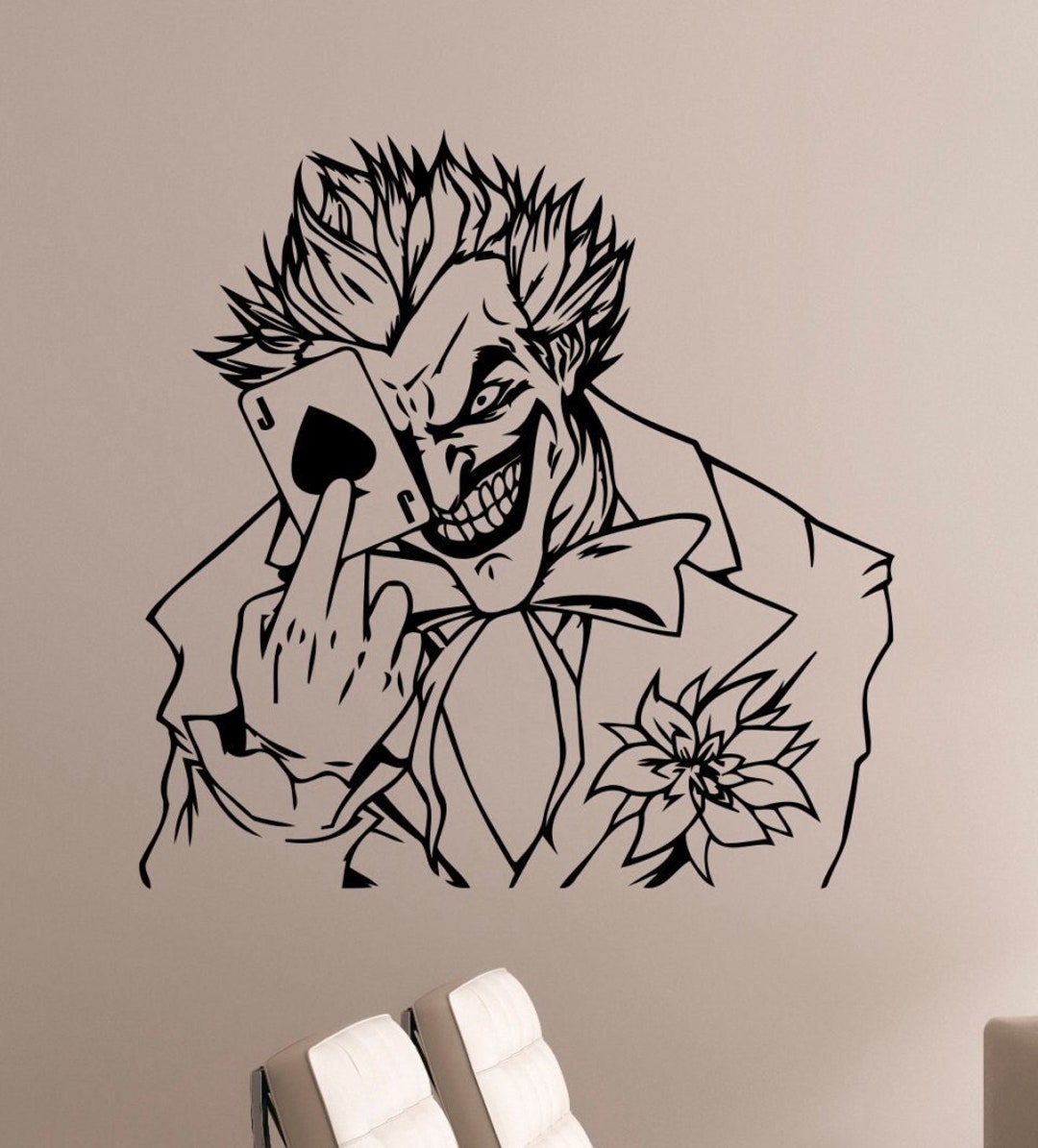 The Joker Wall Decal Vinyl Sticker Wall Art Decorations Home Kids