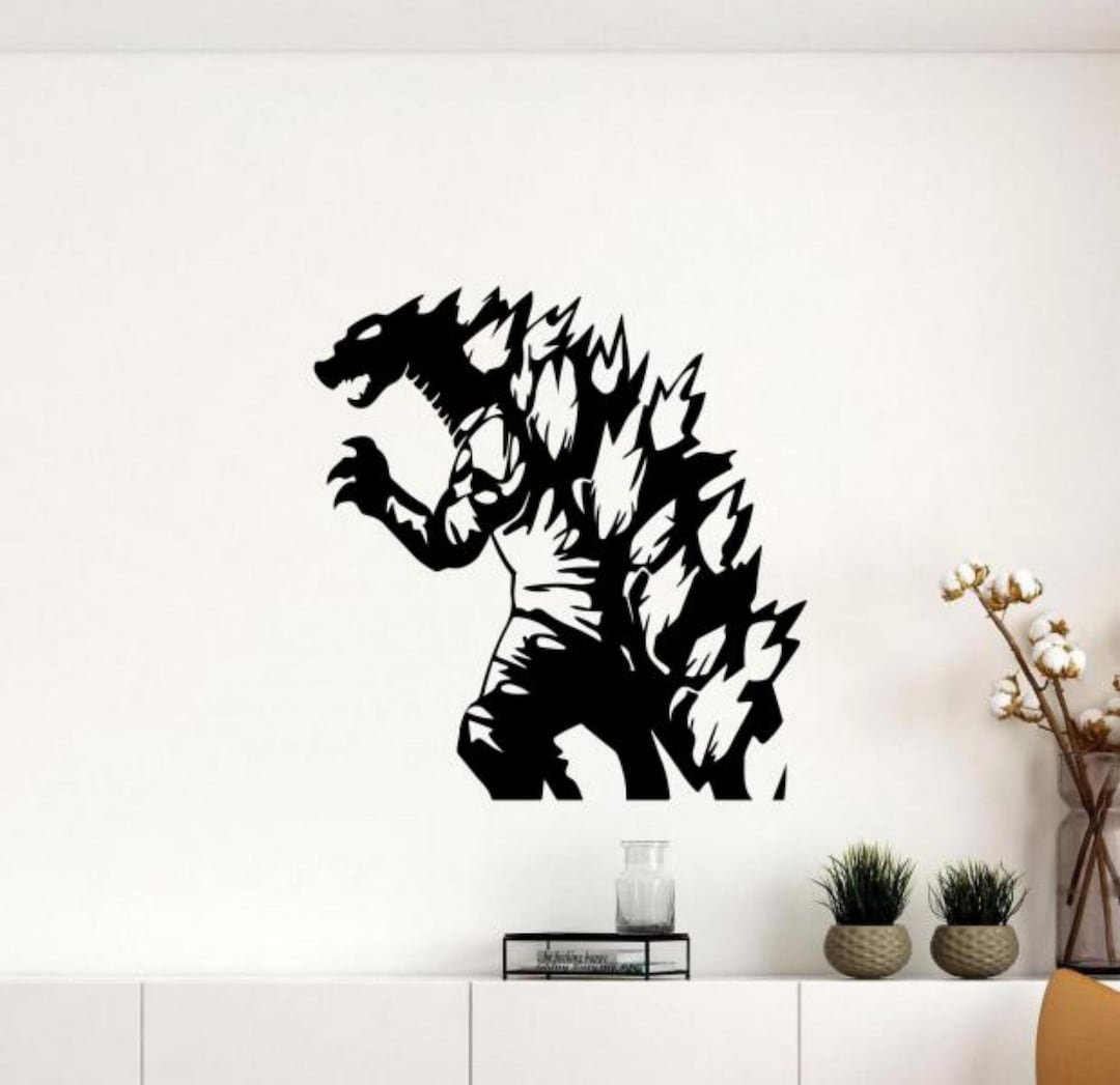 Godzilla Wall Decal Vinyl Sticker Movie Monster Wall Art Home Theater
