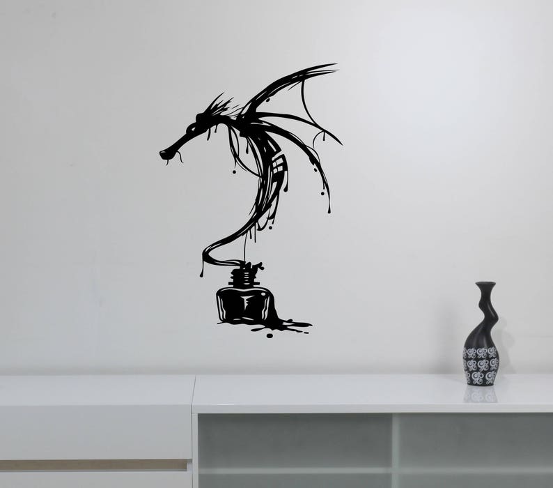 Miroir mural 2 dragon avec couronne déco Dragon Cadeau Dragon Mythique