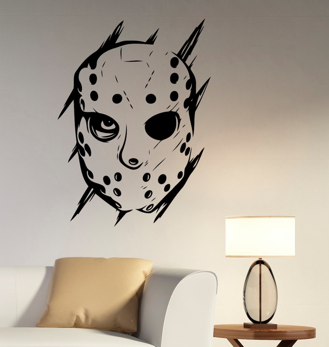 Jason Voorhees Wall Decal Vinyl Sticker Friday the 13th Movie Wall Art ...