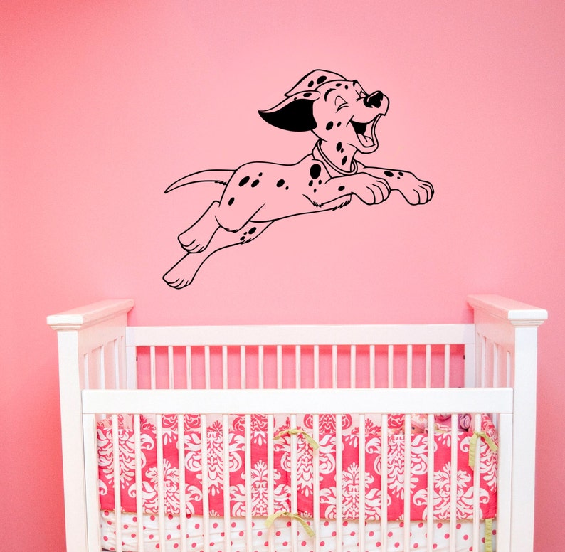 Dalmatian Wall Sticker Vinyl Decal Dog Art Disney Cartoon Etsy Canada