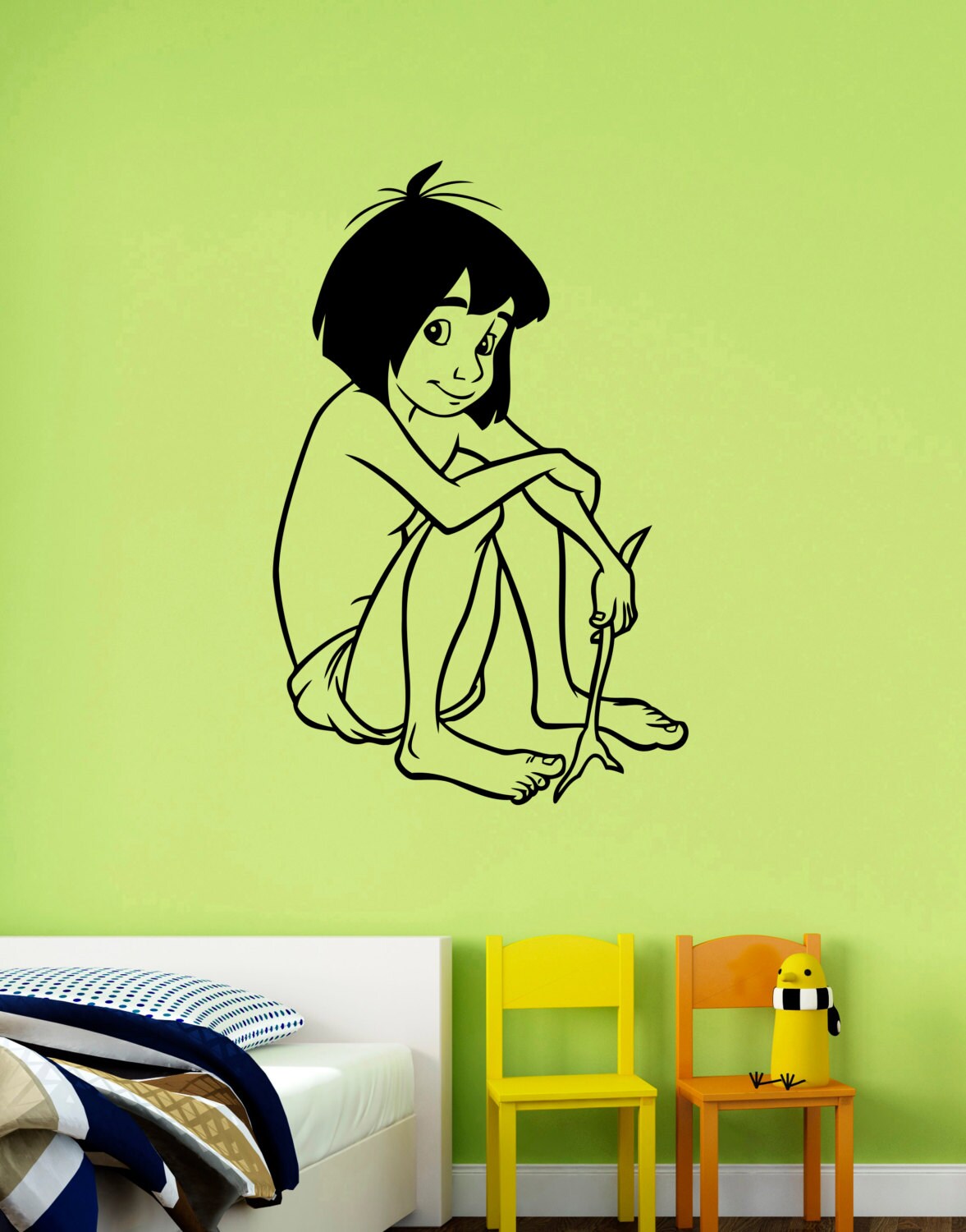 Mowgli Wall Decal Vinyl Sticker The Jungle Book Disney Art Etsy