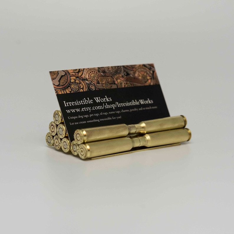 Bullet Business Card Holder Gun Lover Gift Hunter Police Etsy