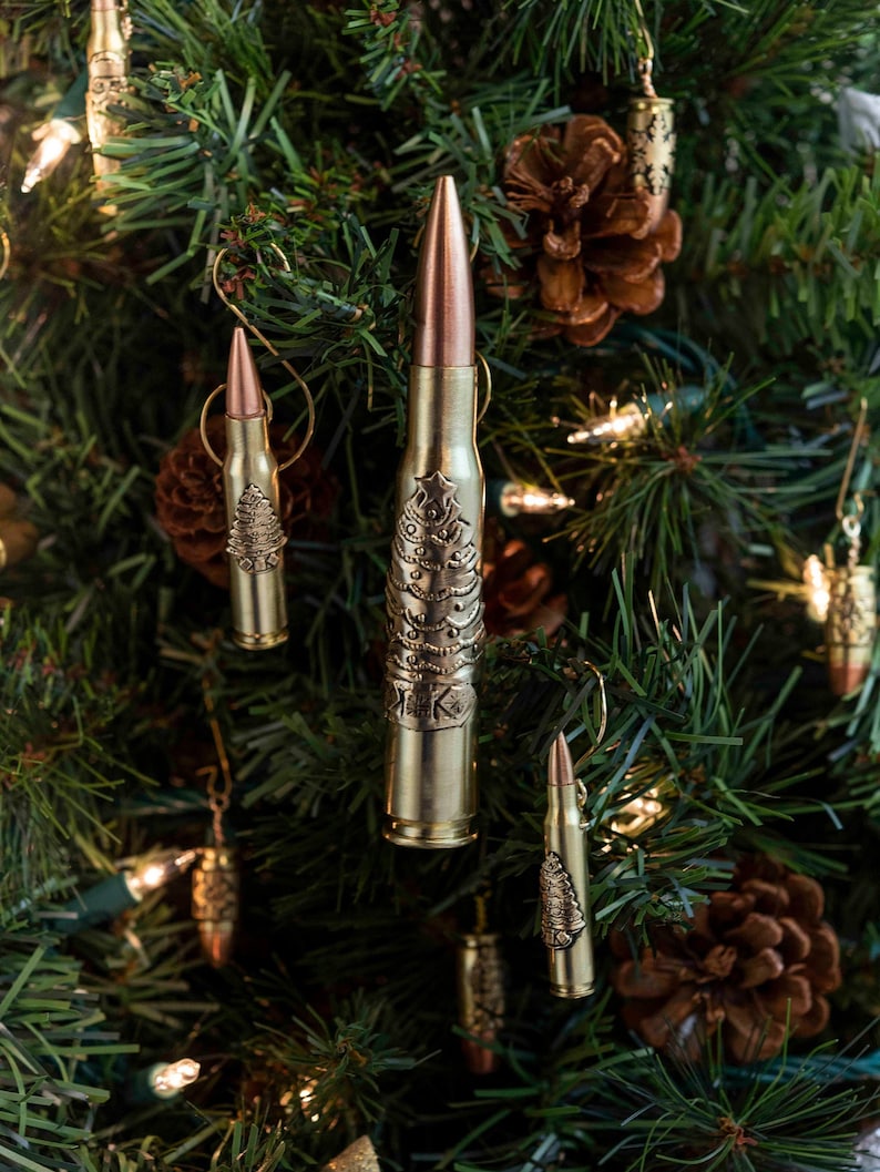 Bullet Christmas Tree ornament manly Holiday decoration 2nd Etsy