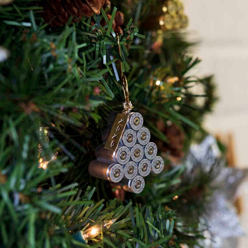 9mm Silver Bullet Christmas tree handmade ornament 2A gun Etsy