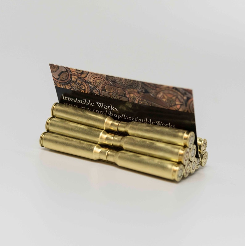 Bullet Business Card Holder Gun Lover Gift Hunter Police Etsy