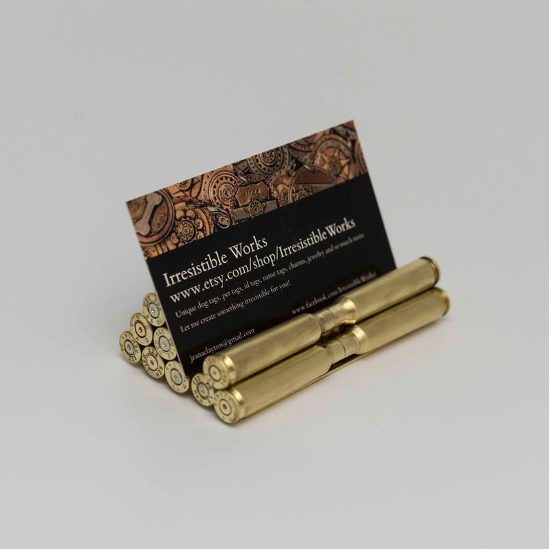 Bullet Business Card Holder Gun Lover Gift Hunter Police Etsy