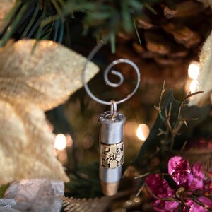 38 Special Bullet Christmas ornament brass silver metal ammo police military veteran law enforcement gun owner gift ideas firearms relaated image 9