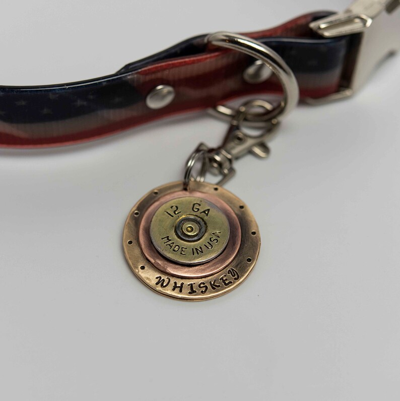 Personalized Shotgun Bullet Dog Tag Custom Keychain 2A Gun | Etsy