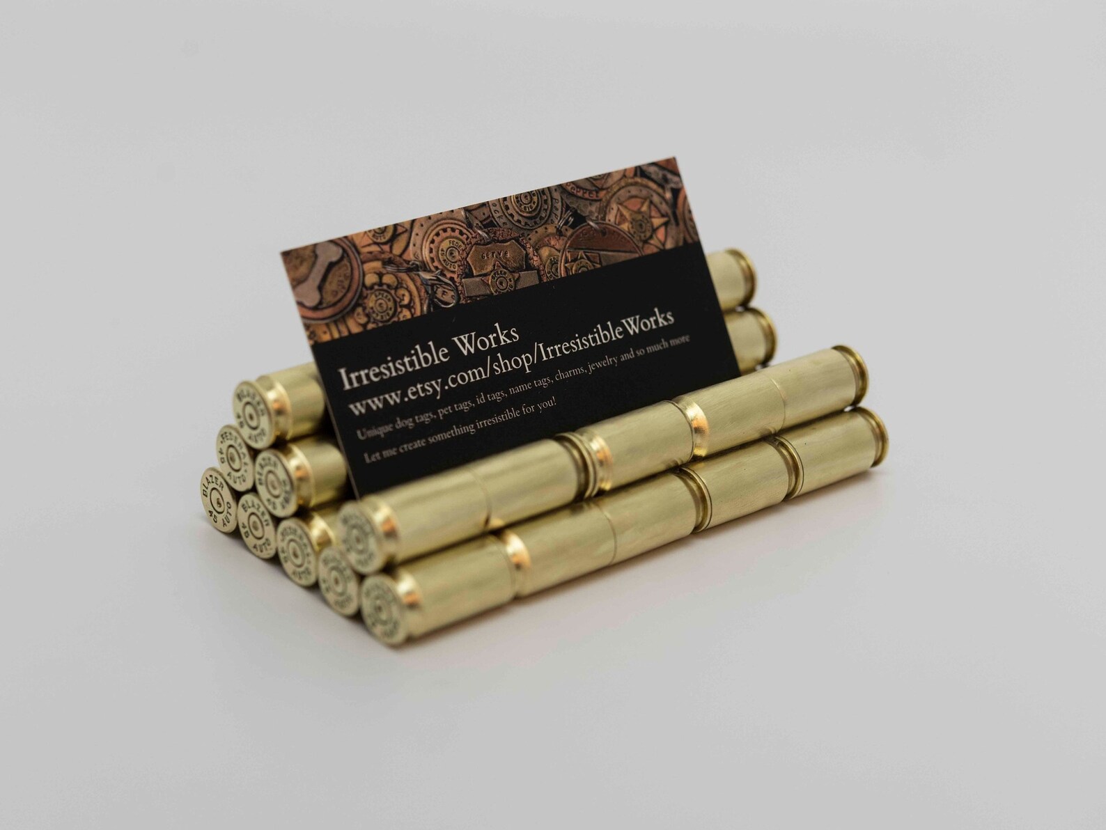 Bullet business card holder gift for gun lover police Etsy