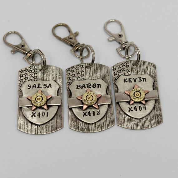 thin blue line dog tag