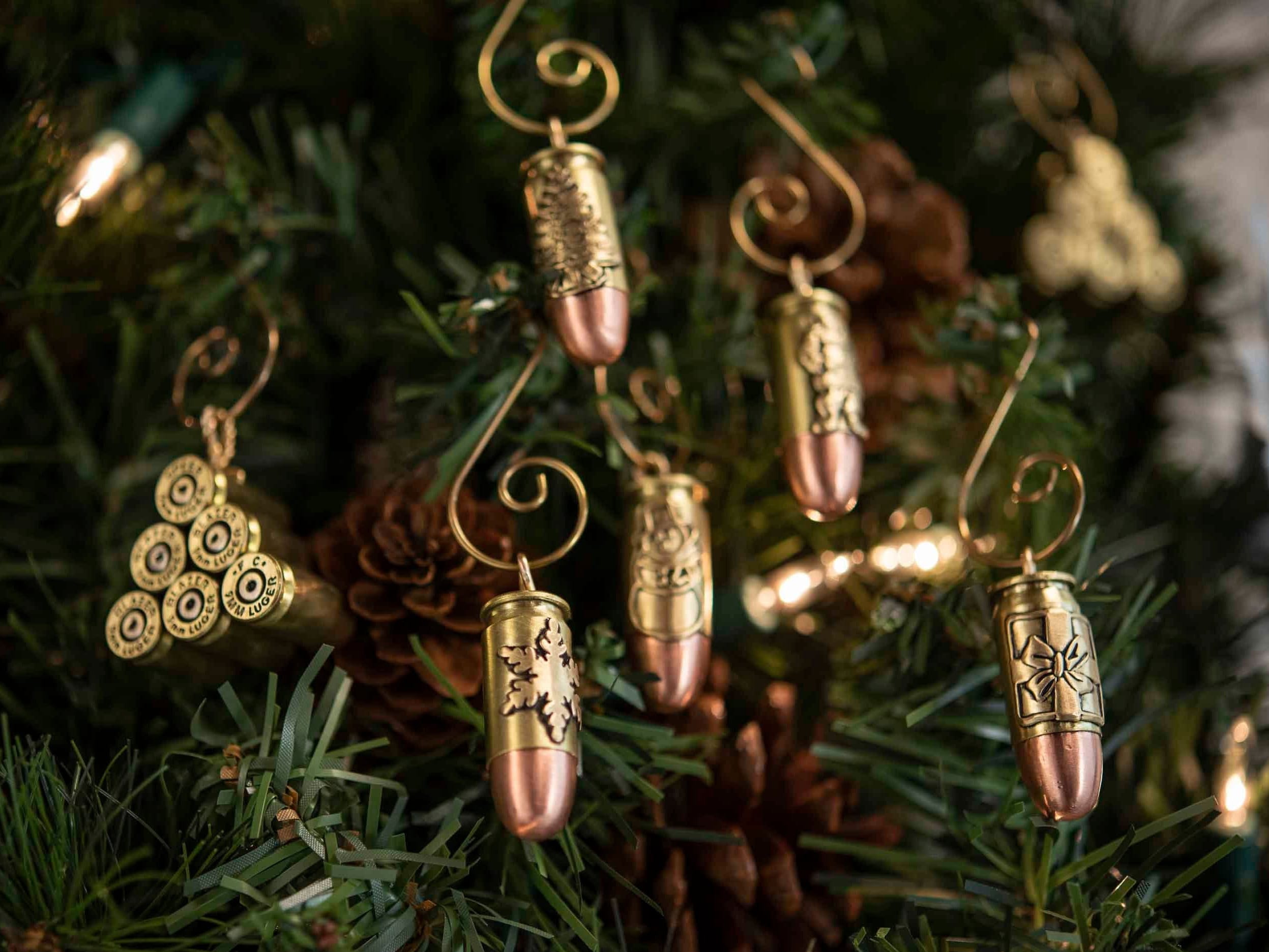 Brass 45 acp Bullet Christmas Tree icicle ornament handmade Etsy