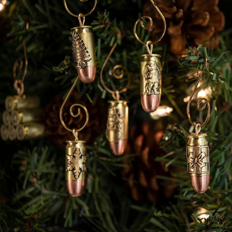 Brass 45 Acp Bullet Christmas Tree Icicle Ornament Handmade Etsy