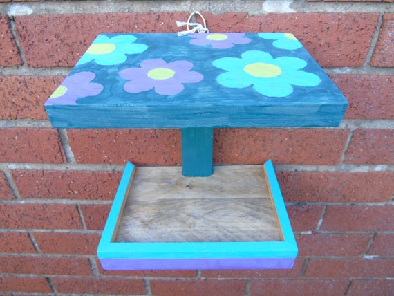 Painted Bird Feeder Table To Attach To A Wall 10 Of Every Etsy