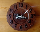 Loon Wood Slice Clock - Oak - 10 quot Ø