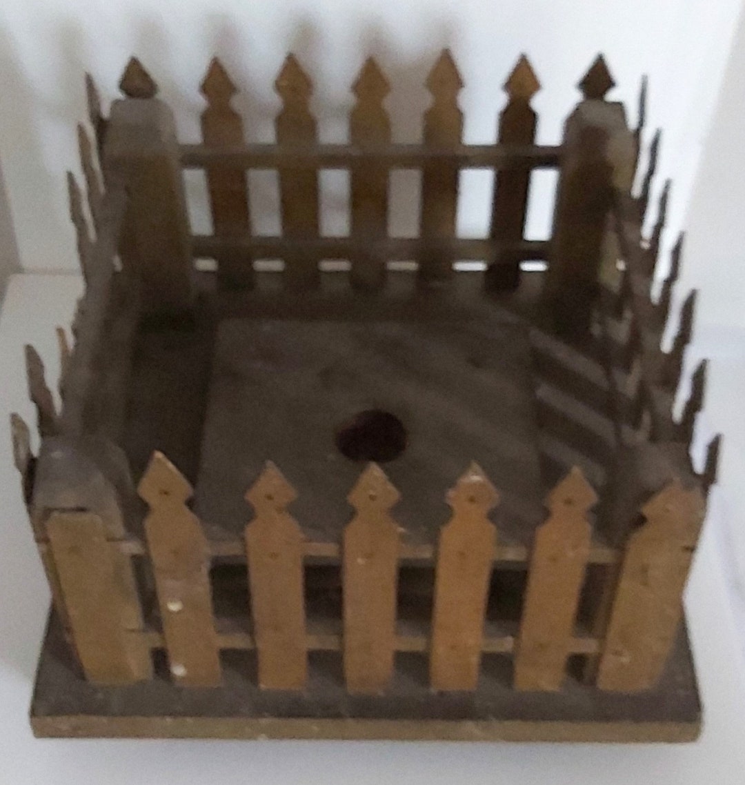 Antique Wooden Christmas Tree Stand Collectible Feathertree Etsy