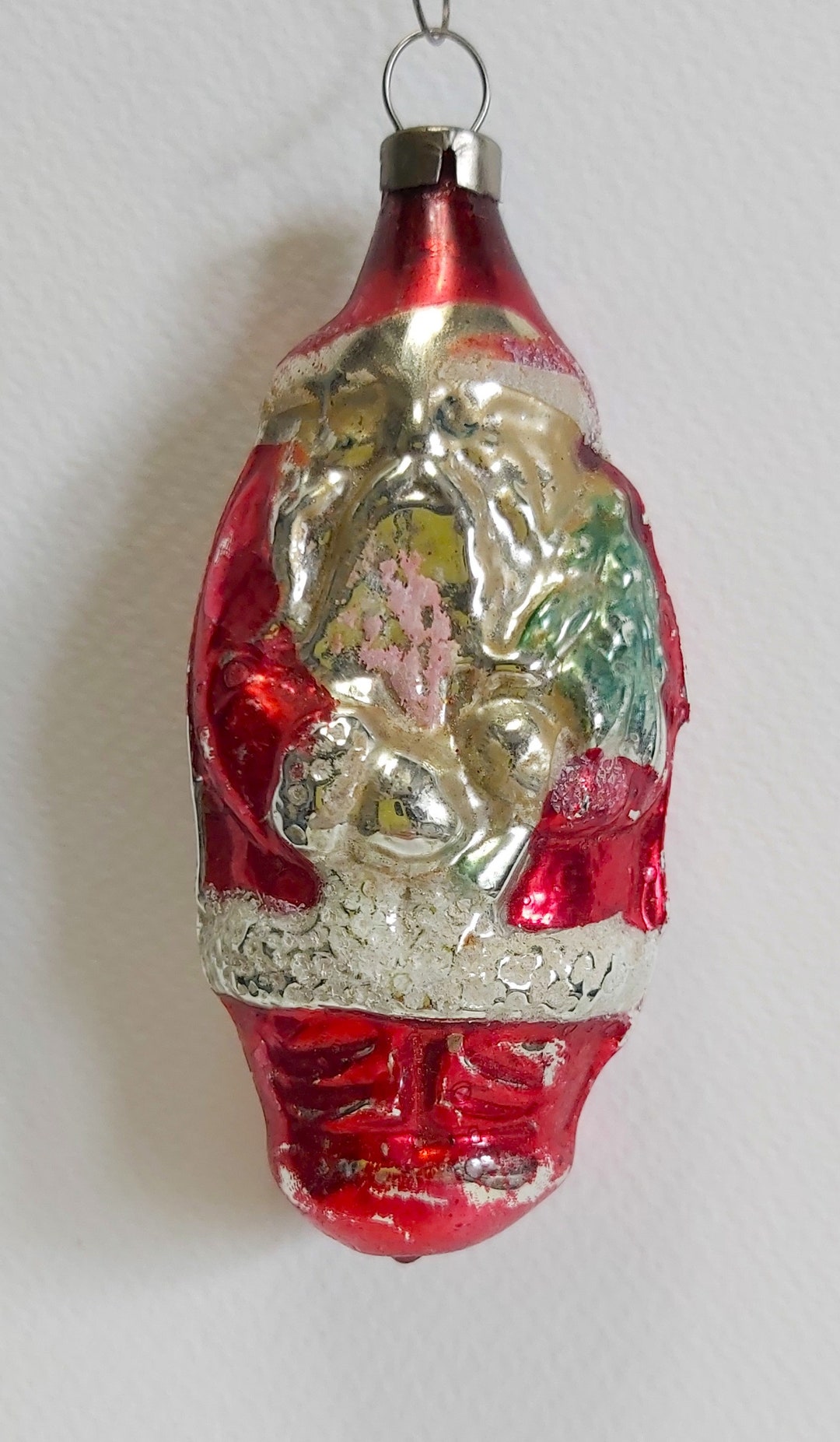 Décoration De Noël Hibou – Verre Soufflé Lauscha – Fait Main Allemagne – Argenté Bronze