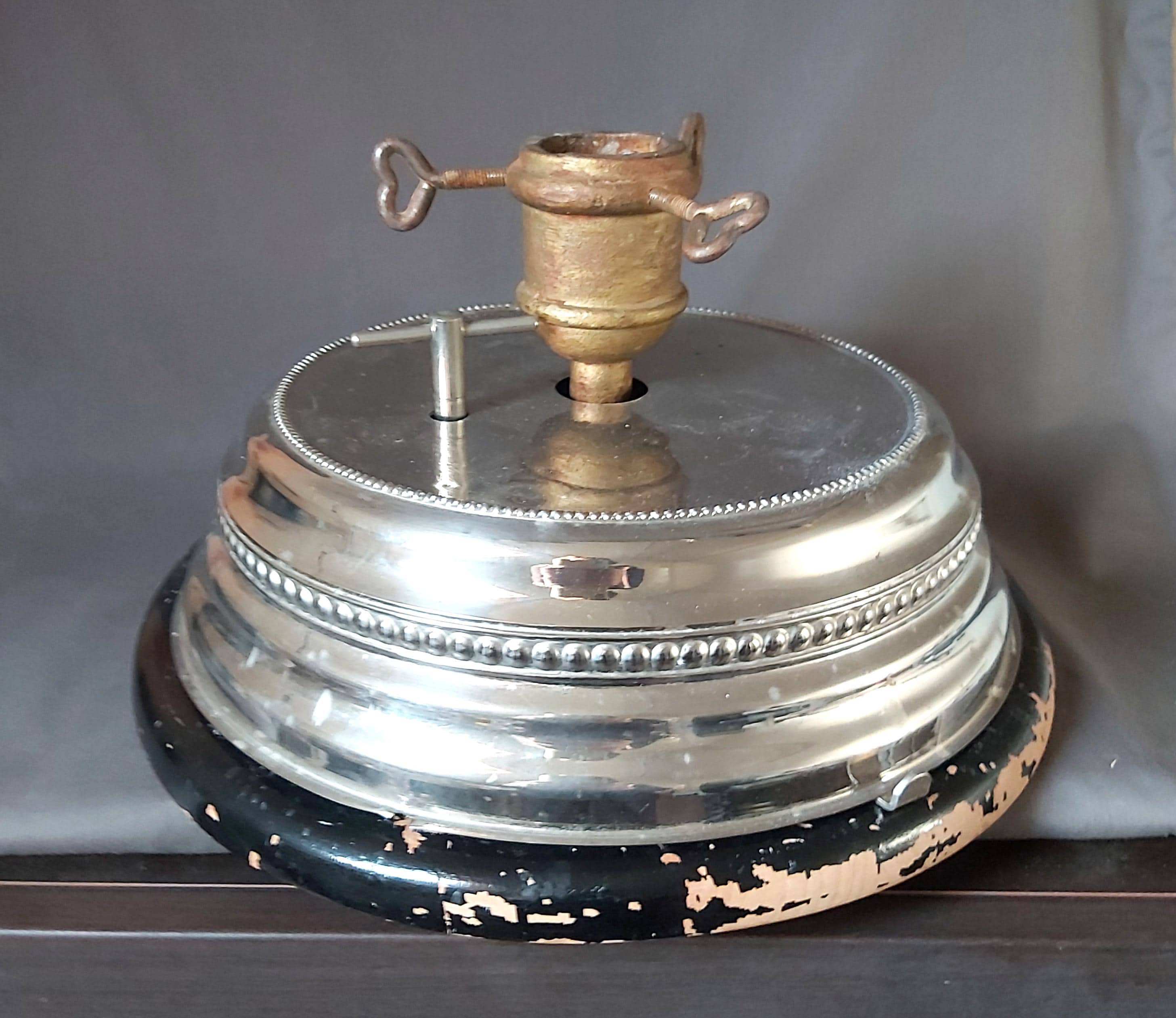 Rare Antique Christmas Tree Rotating Musical Stand Germany Ca 1930