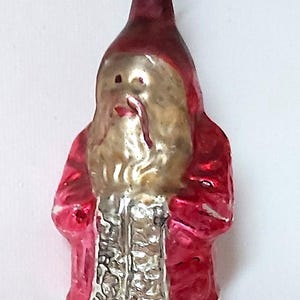Early Lauscha glass Santa Christmas ornament collectible Germany
