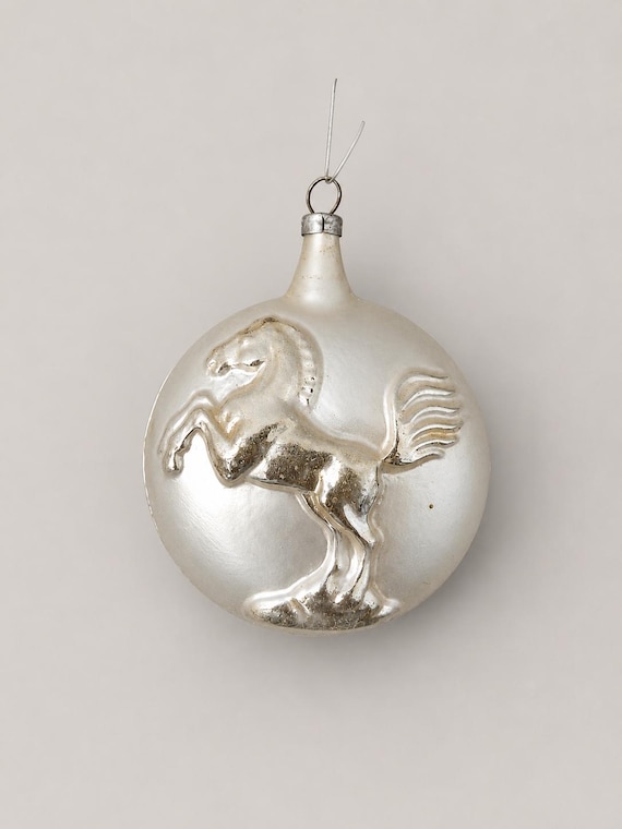 * antique ornament ❀ * 古い羊さん オーナメント Vintage Glass Jul Ball Christmas Ornament Germany Collectible