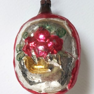 Antique Lauscha Germany thin glass Christmas ornament collectible