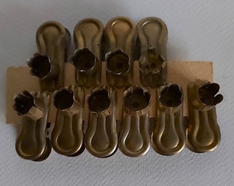 10 Vintage candle holder clip Christmas tree decoration ornament collectible