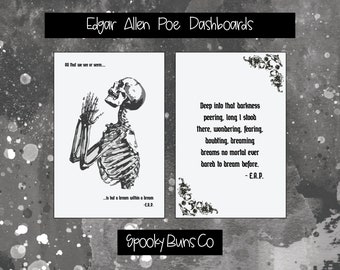 Edgar Allan Poe Dashboards - Half Letter/A5