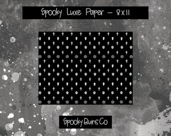 Spooky Luxe Paper - Black