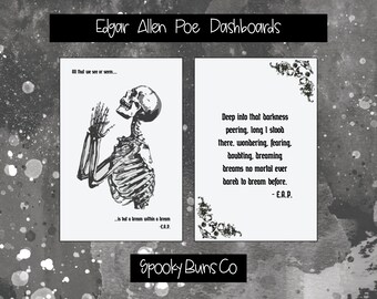 Edgar Allan Poe Dashboards - Personal Size