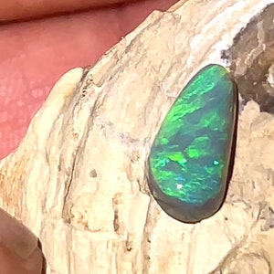 Bright little Lightning Ridge Semi Black Opal