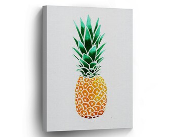 Pineapple Canvas Art Etsy