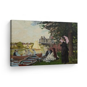 The Pier by Claude Monet Canvas Wall Art Print Art Painting Reproduction Fine Art Oil Paintings Modern Art Home Decor