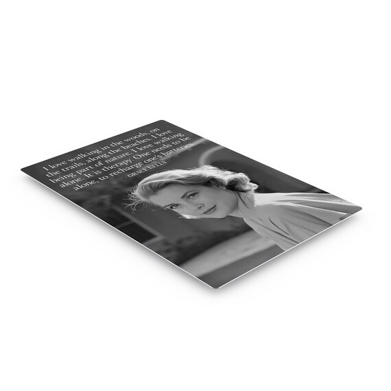 Citation De Grace Kelly Avec Pretty Smile Black And White Wall Etsy France
