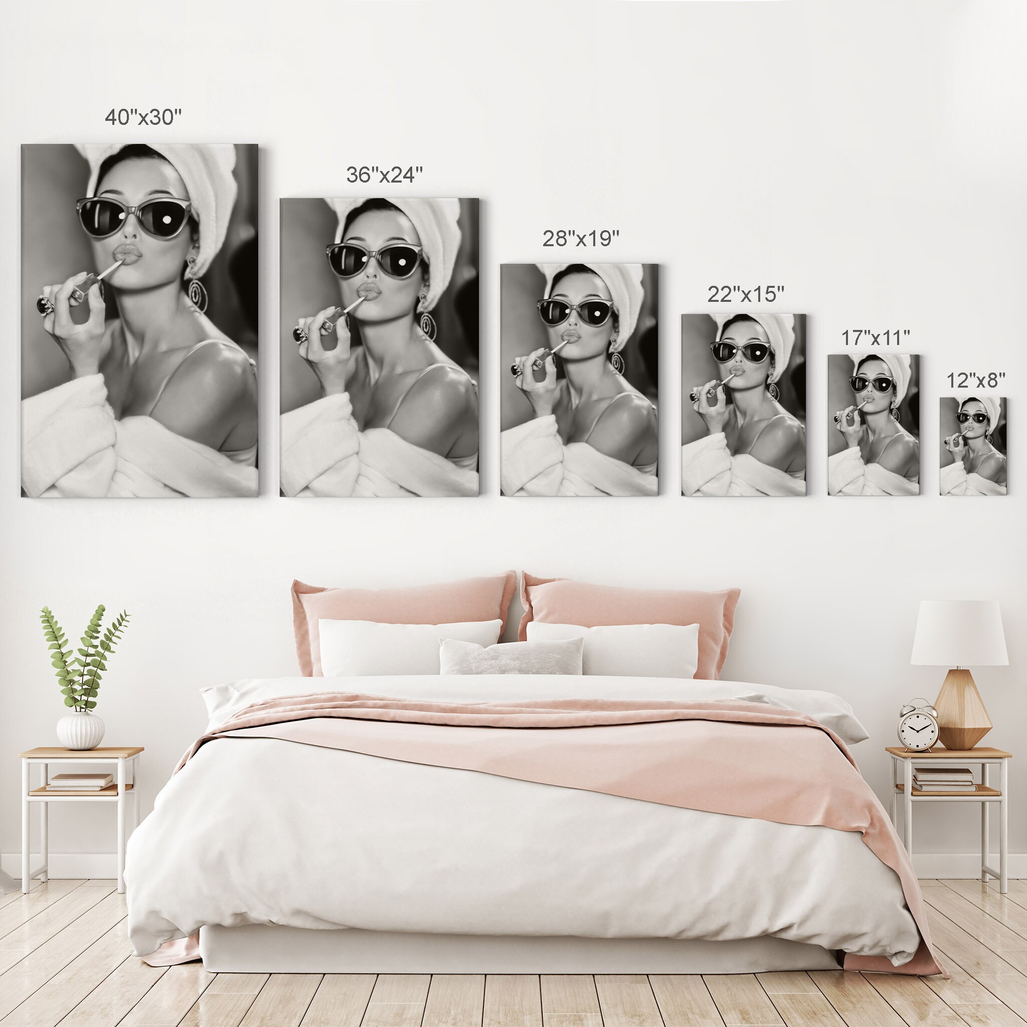 Audrey Hepburn Style Make up Canvas Print Pop Art Home Decor - Etsy