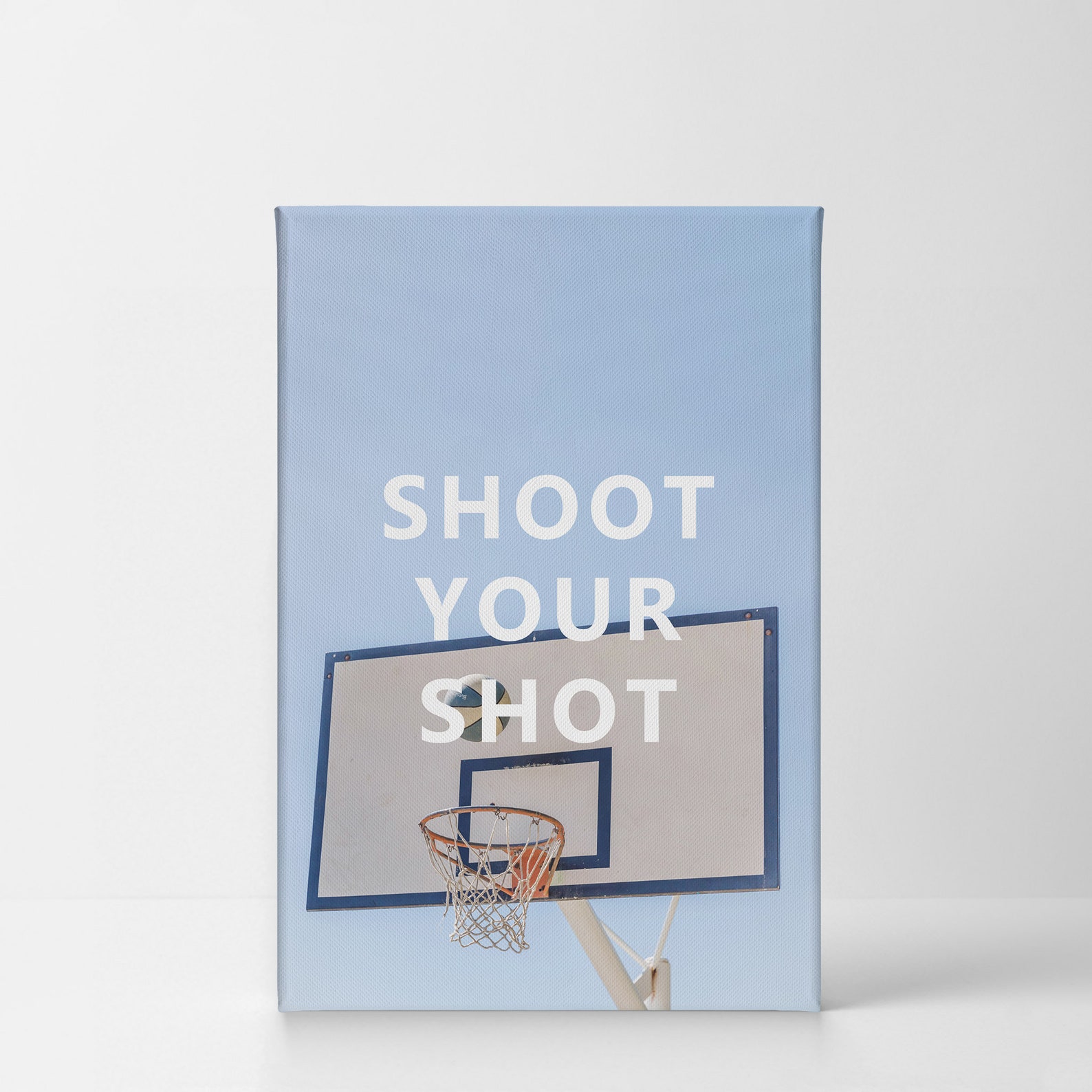 Shoot Your Shot Quote Basketball Sport Motivational Canvas Etsy