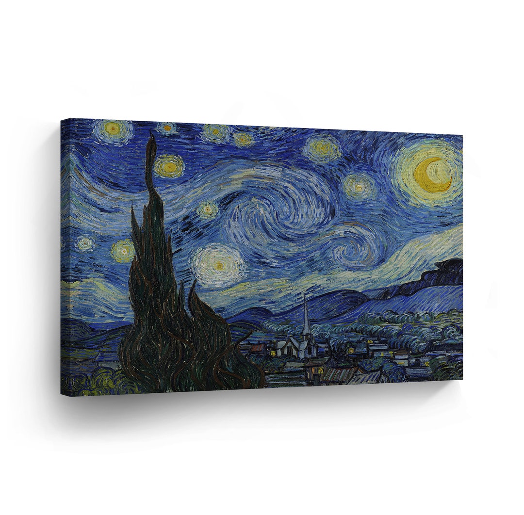 Vincent Van Gogh the Starry Night, 1889 Canvas Print Home Decor Wall ...